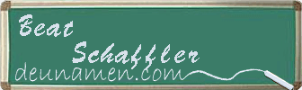 Beat Schaffler Visitenkarte